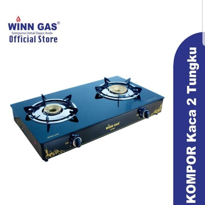 Winn Gas W -399 Kompor gas Kaca 2 Tungku