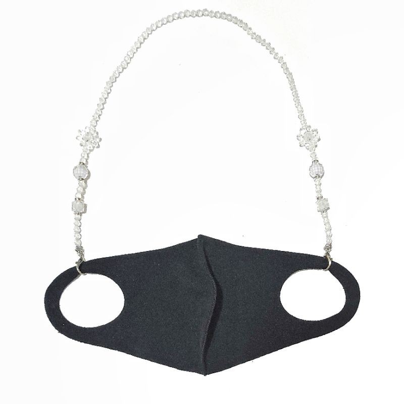 Kalung Gantungan Masker Strap Mask Flower Crystal Acrilic Premium Series Luxury Diamond Hanging