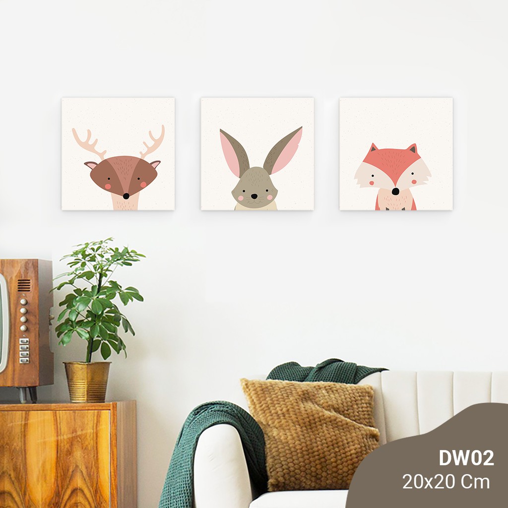 Hiasan Dinding Hiasan Kamar Wall Decor Hewan Lucu Rusa - WD02