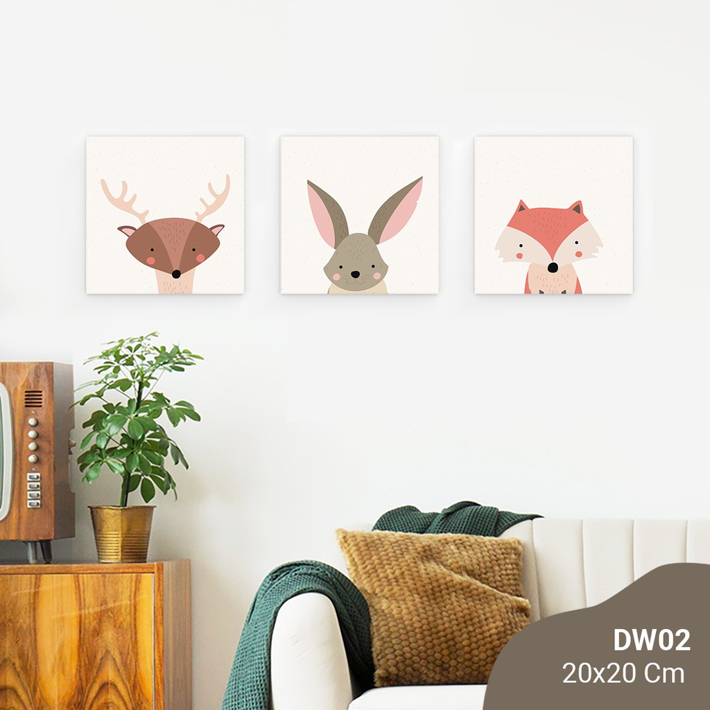 Hiasan Dinding Hiasan Kamar Wall Decor Hewan Lucu Rusa - WD02