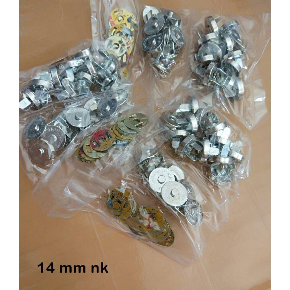 KANCING MAGNET BESAR/18 MM/HARGA PER 1 SET ( PASAGAN)