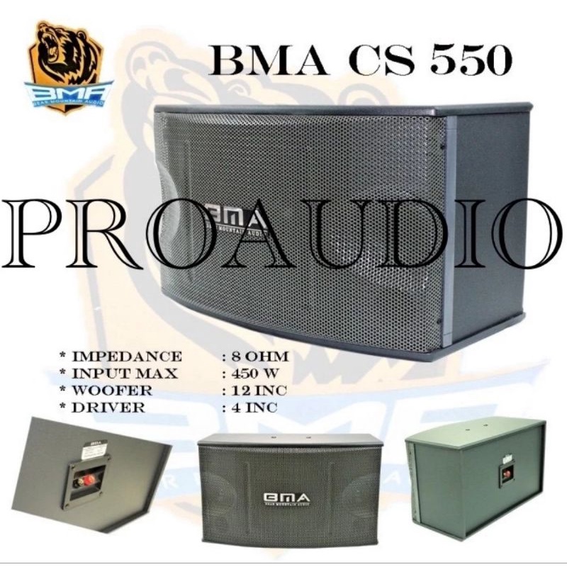 Speaker Cafe Speaker Karaoke Speaker Pasif BMA CS 550 Original