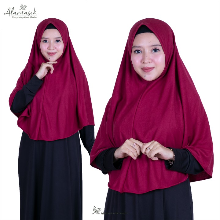 Alantasik - Jilbab Kaos PE Premium Simple non pet/ daily hijab / hijab simple KAOS R.24