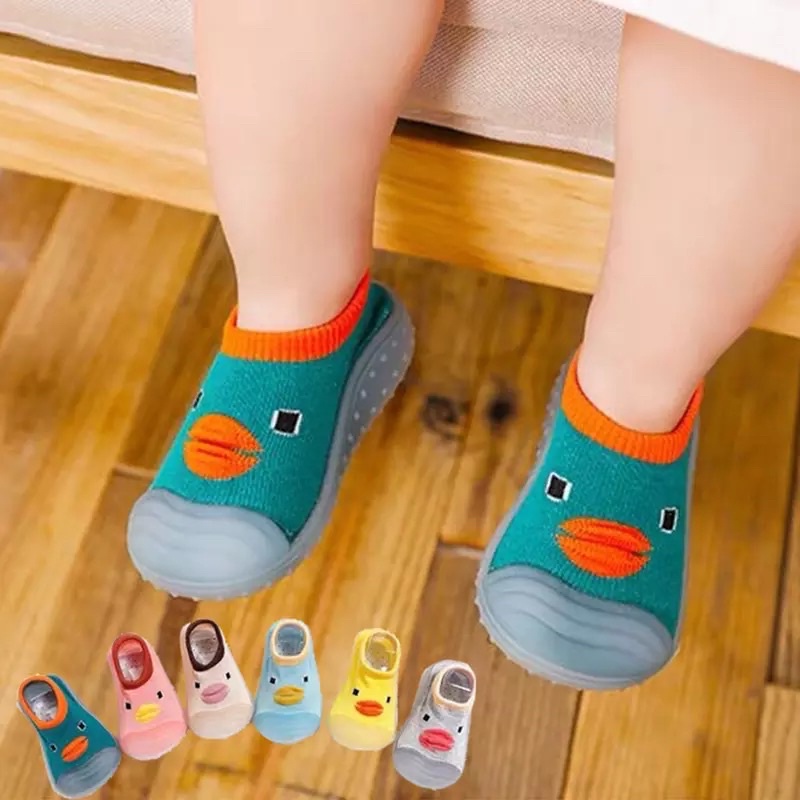 Kaos Kaki Bayi Sepatu Bayi Baby Newborn Model Prewalkers Shoes Alas Karet Antislip / Kaos Kaki Sepatu Bayi Laki Laki Cowok Perempuan Cewek Alas Karet Korea Lucu PREWALKERS SHOES DUCK