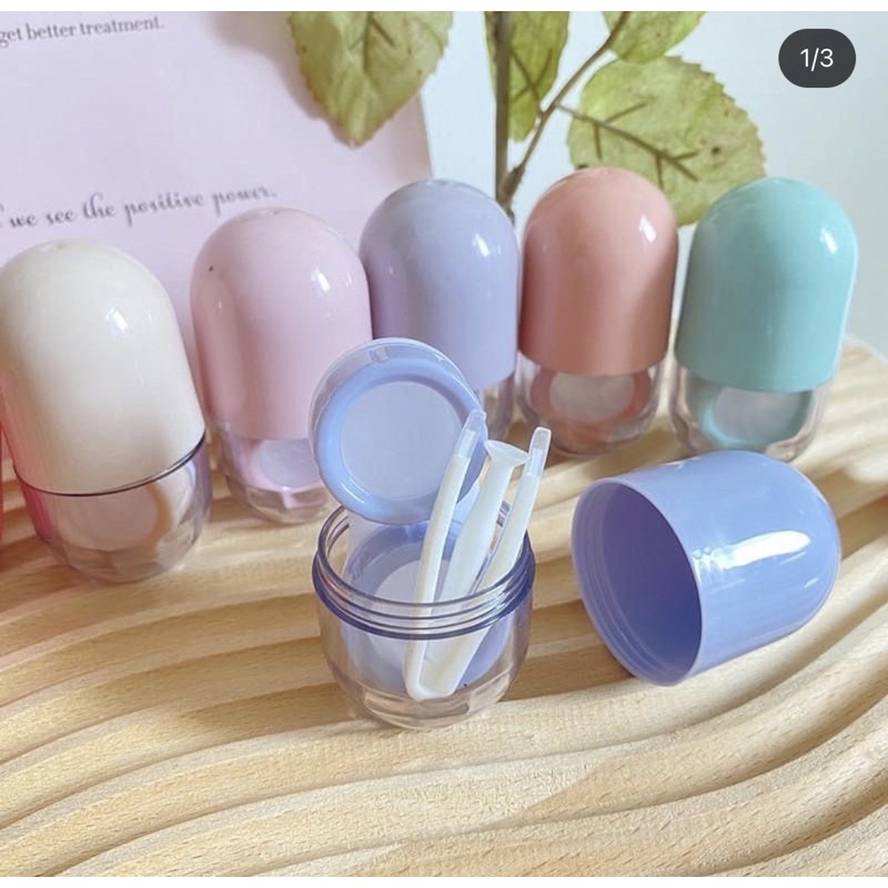 set pinset dan lenscase lucu