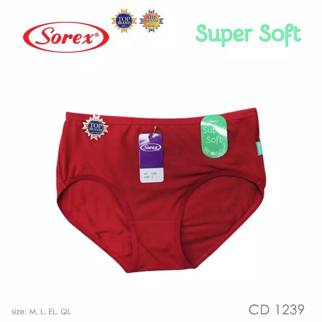 Celana Dalam Sorex Cewek Soft &amp; Comfort / CD Wanita Perempuan Super Soft Sorex Model 1238 | 1239
