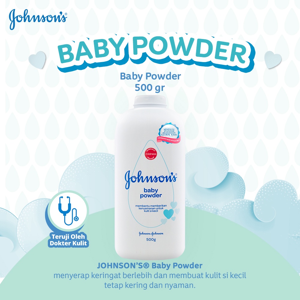 JOHNSON'S Baby Powder - Bedak Bayi 500gr