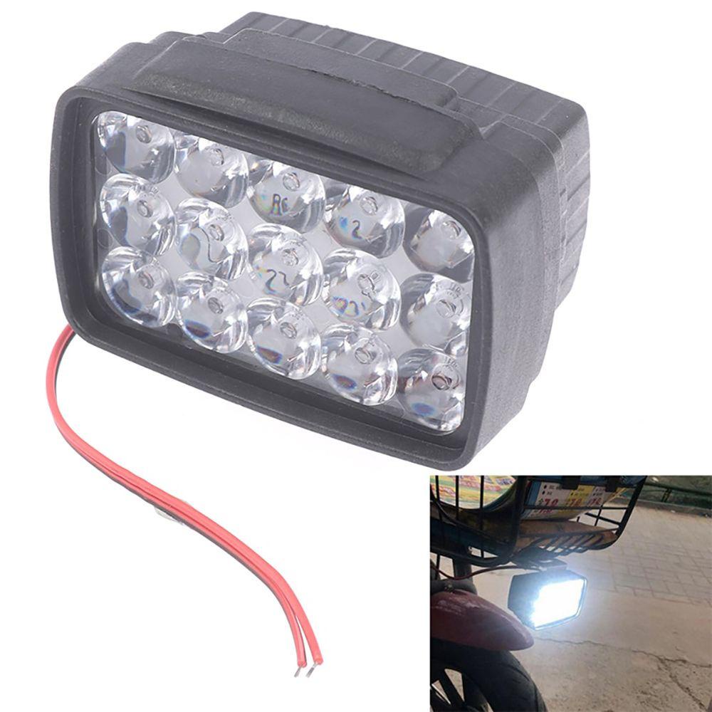 Top Lampu Depan Sepeda Listrik 12V-80V Super Terang Bagian Refitting 15lampu LED