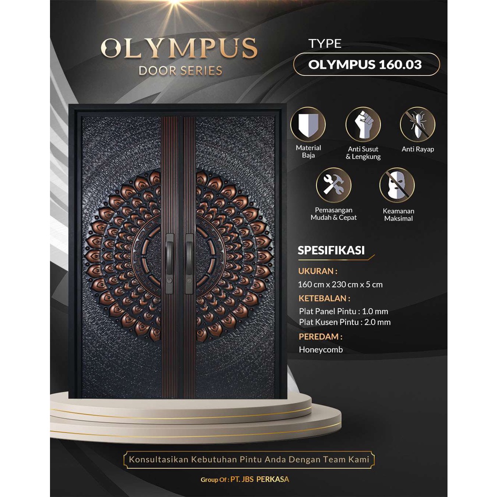 PINTU BAJA FORTRESS TYPE OLYMPUS 160.03 DOUBLE DOOR