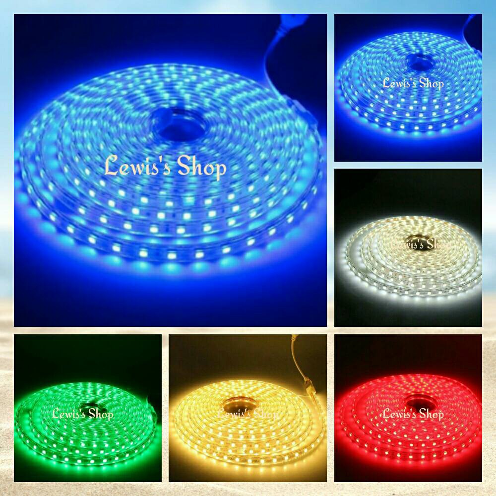  Lampu  Selang LED  Strip  5050 SMD 220 volt per meter 