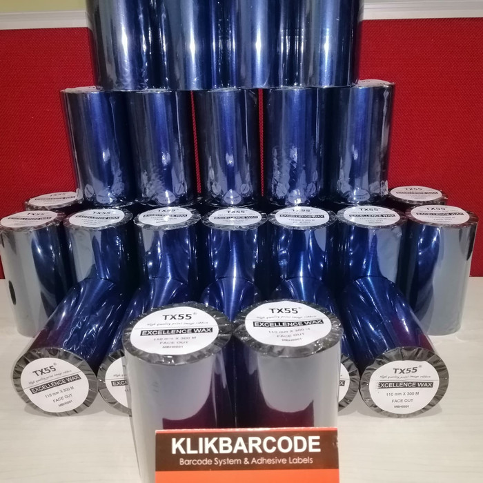 

RIBBON BARCODE SONY EXCELLENCE WAX TX55 110 MM x 300 M FOR TSC-ZEBRA