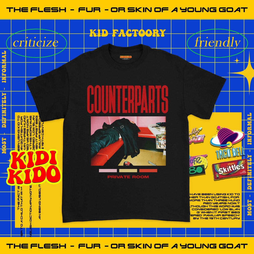 KAOS BAND ANAK COUNTERPARTS PRIVATE ROOM | KAOS ANAK | BAJU BAND ANAK | COUNTERPARTS | 001