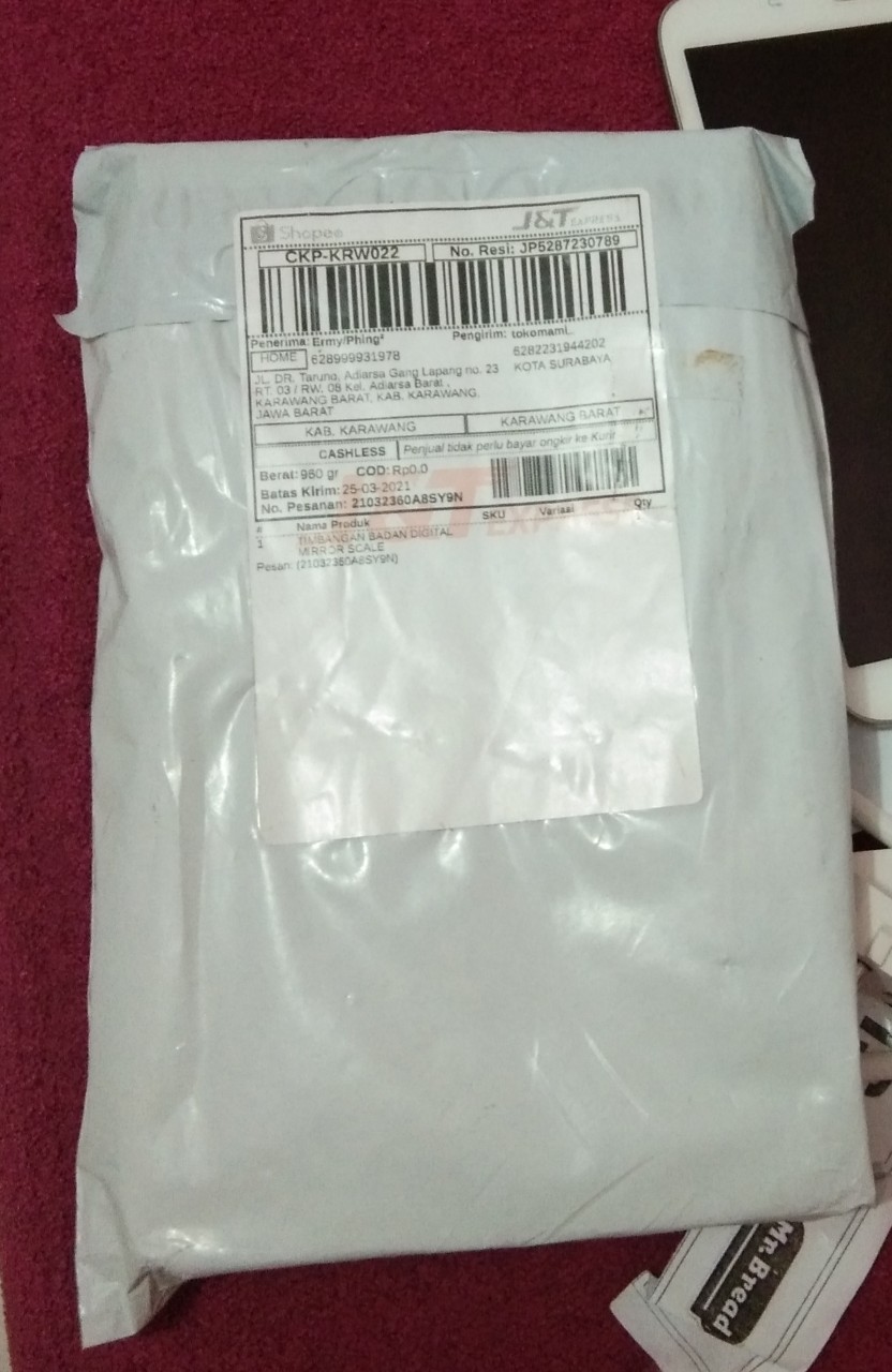 Timbangan Badan Digital Mirror Scale