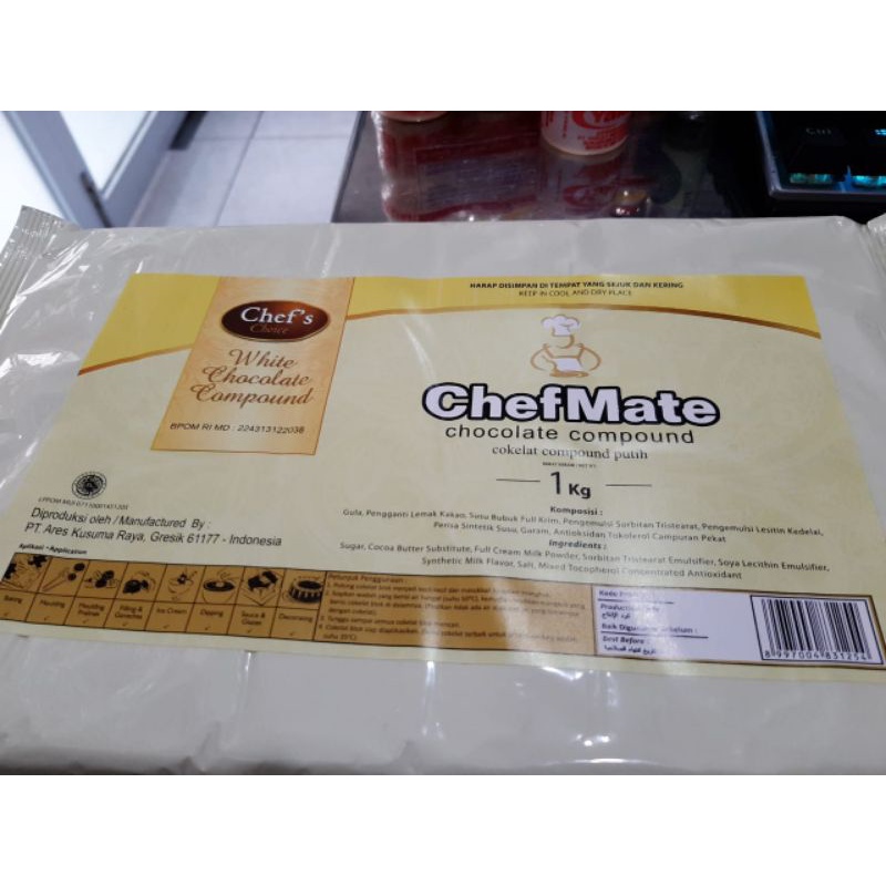 

CHEFMATE PUTIH/WHITE BLOK 1KG, BISA DIPARUT & DILUMERKAN