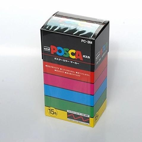 

Uni Posca Paint Marker PC-3M Fine Point - spidol set 15 warna