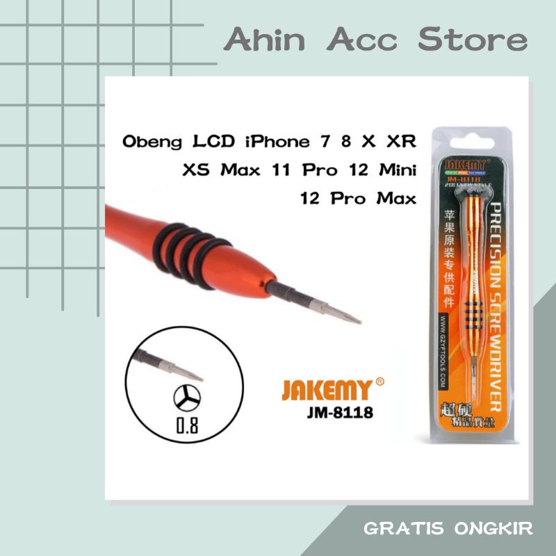Obeng LCD Obeng Y Triangel Tri Point Tri-point Screwdriver iPhone 7 8 X XR XS Max 11 12 (Y) Precisio