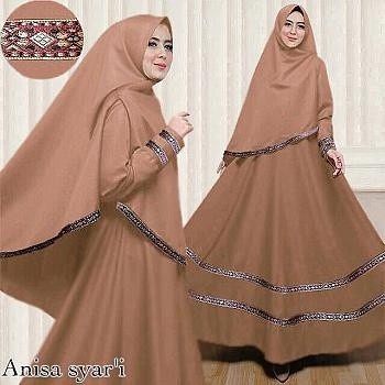 Gamis Syari Bergo List Anisa