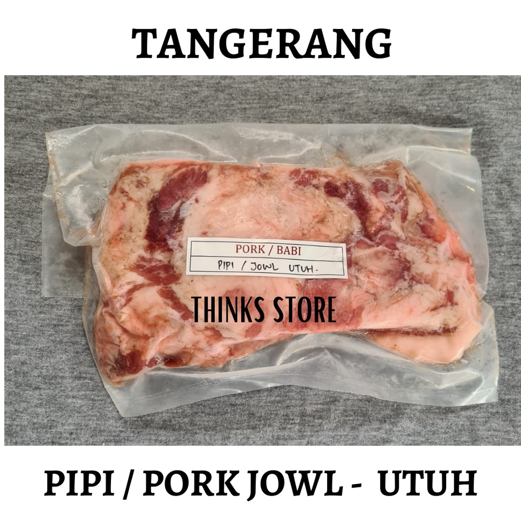 

Pork Cheek Whole /PIPI BABI BALI Utuh - Babi Bali - DAGING BABI
