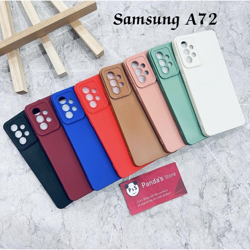 Softcase Pro Camera Samsung A72 Candy Case Full Color 3D Silikon TPU