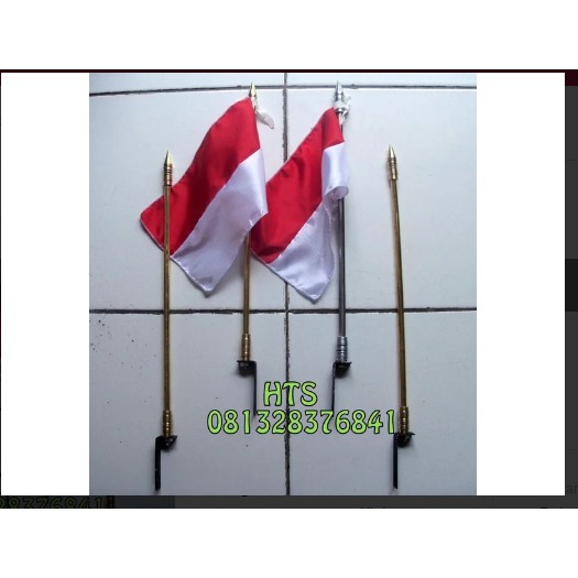 tiang bendera sepeda onthel
