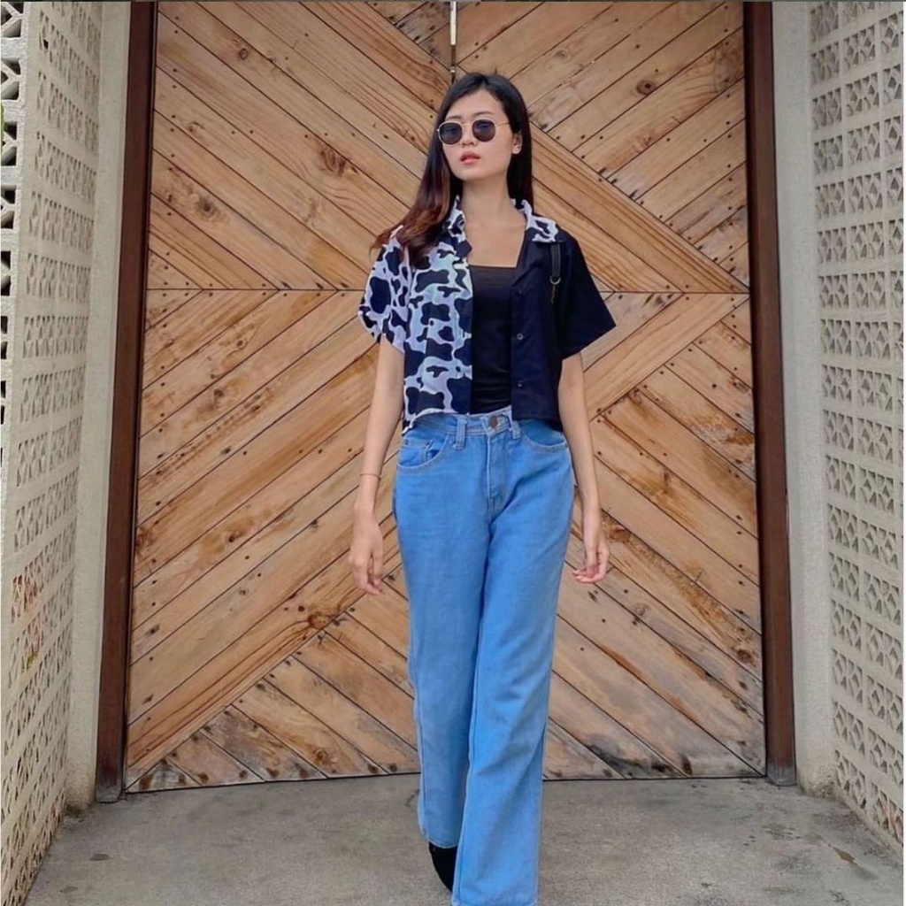 KEMEJA TWO TONE | TWO TONE SHIRT | KEMEJA DUA WARNA | KEMEJA LEOPARD