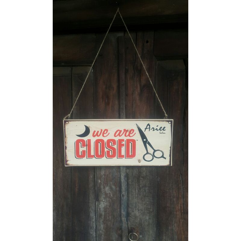 

papan open-close sign