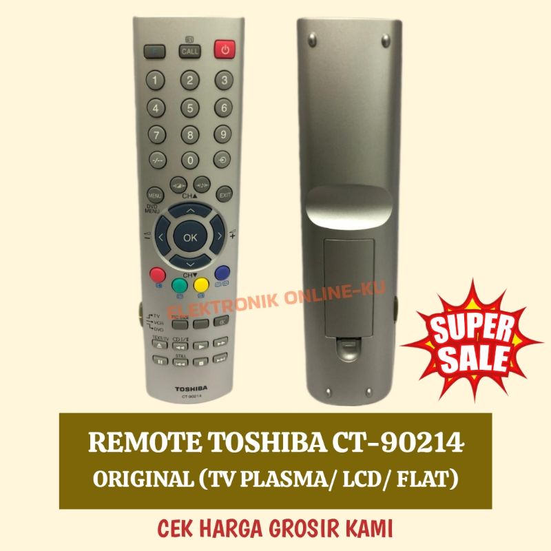 REMOTE TOSHIBA CT90214 ORIGINAL TV PLASMA/ LCD/ FLAT