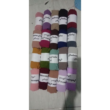 Pasmina plisket anak / Pashmina plisket lidi ceruty babydol uk Anak / PLEATED SHAWL-1