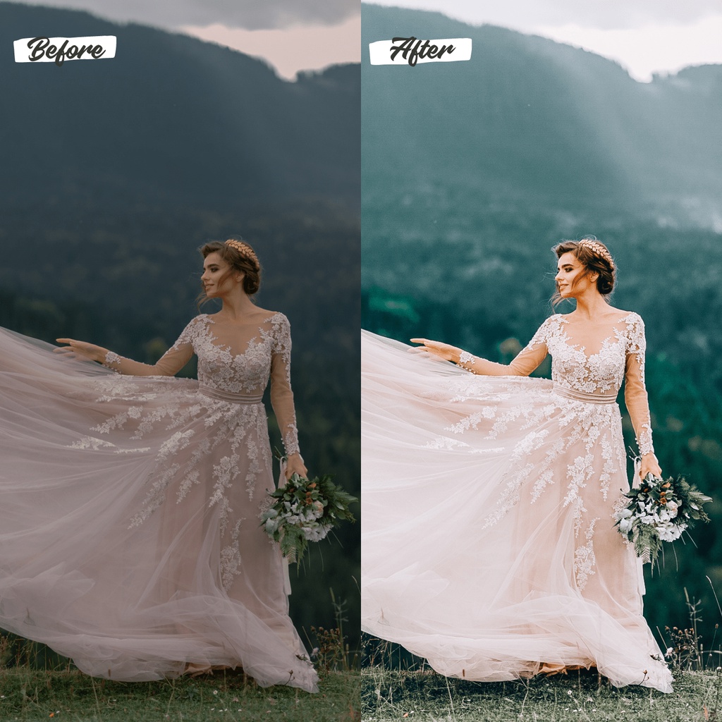 10 Premium Lightroom Preset Forest Green Pack (10 Preset) Mobile IOS/Android and Dekstop