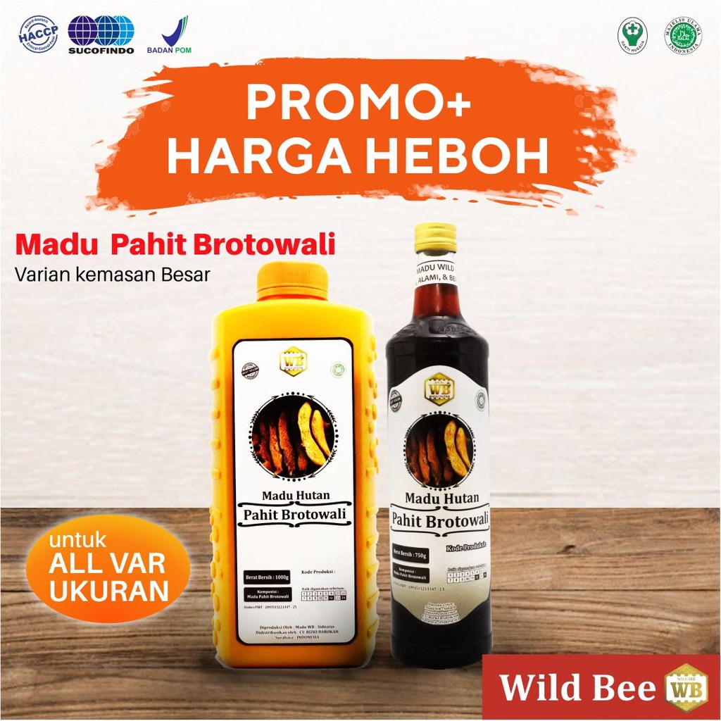

Madu Pahit Brotowali KEMASAN BESAR / Lebah Apis Dorsata -Garansi Murni & Asli 100%