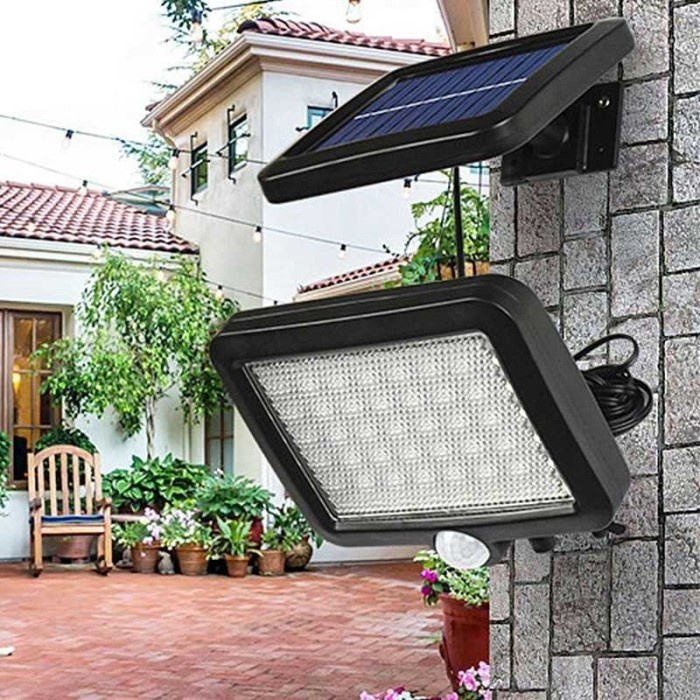 barokah gamis Lampu tenaga surya/taman/Pagar/Tembok/solar cell/panel 56 LED