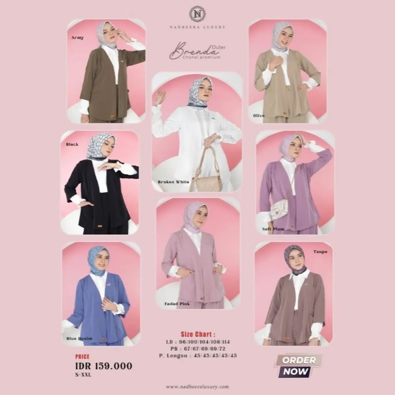 BRENDA OUTER by Nadheera Luxury [ NEW - Nadheera Outer Series ] Cardigan Nadheera Luxury