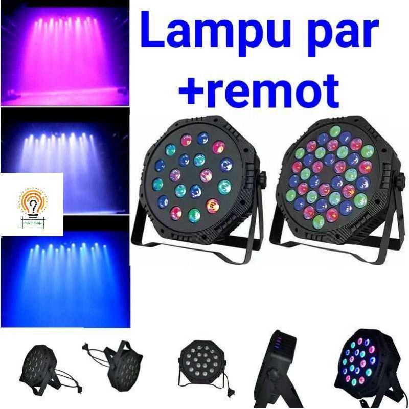 Lampu Par Panggung Lampu Disco LED 18 &amp; 36 LED (ADA REMOT)Lampu Sorot Panggung