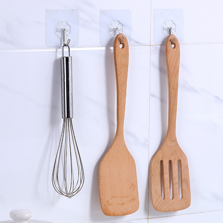 Gantungan Hook Tempel Transparan Serbaguna Hanger Besi Cantelan Dinding Kait Dapur Kamar Mandi