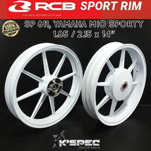 Pelek Velg RCB MIO SPORTY Racing Boy Sport Rim SP 811  185 215x14 White 1 pasang