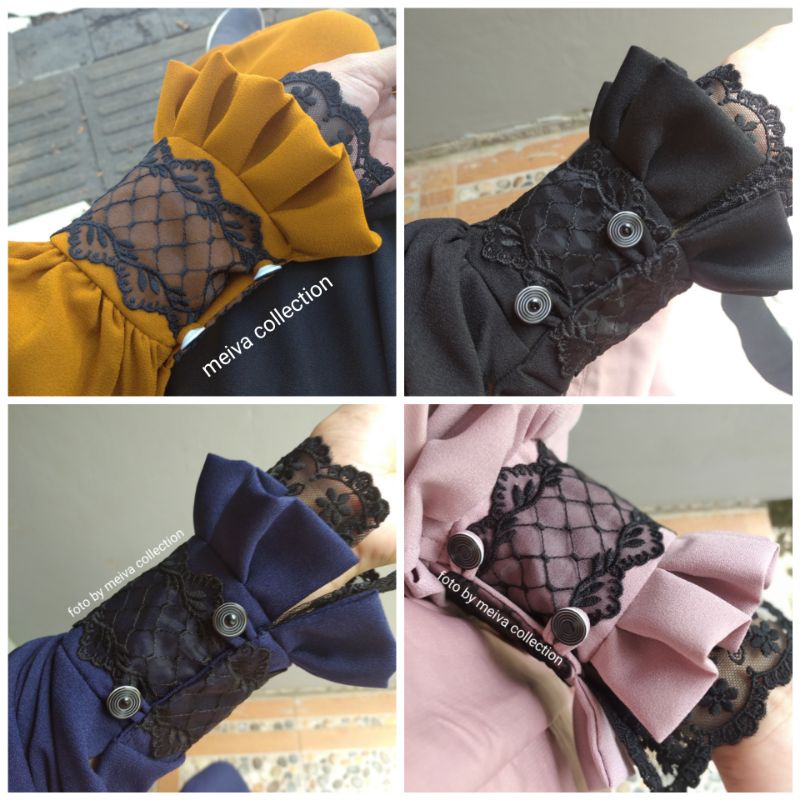 GAMIS SAHLA || GAMIS WOLLYCREPE BORDIR PREMIUM QUALITY REALPIC | GAMIS SAHLA | GAMIS POLOS | GAMIS D