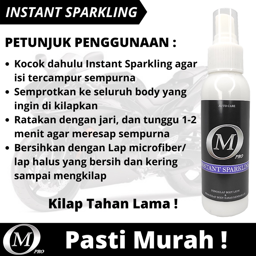 OMPRO INSTANT SPARKLING Pengkilap Body Mobil Motor Helm Permanen Tahan Lama