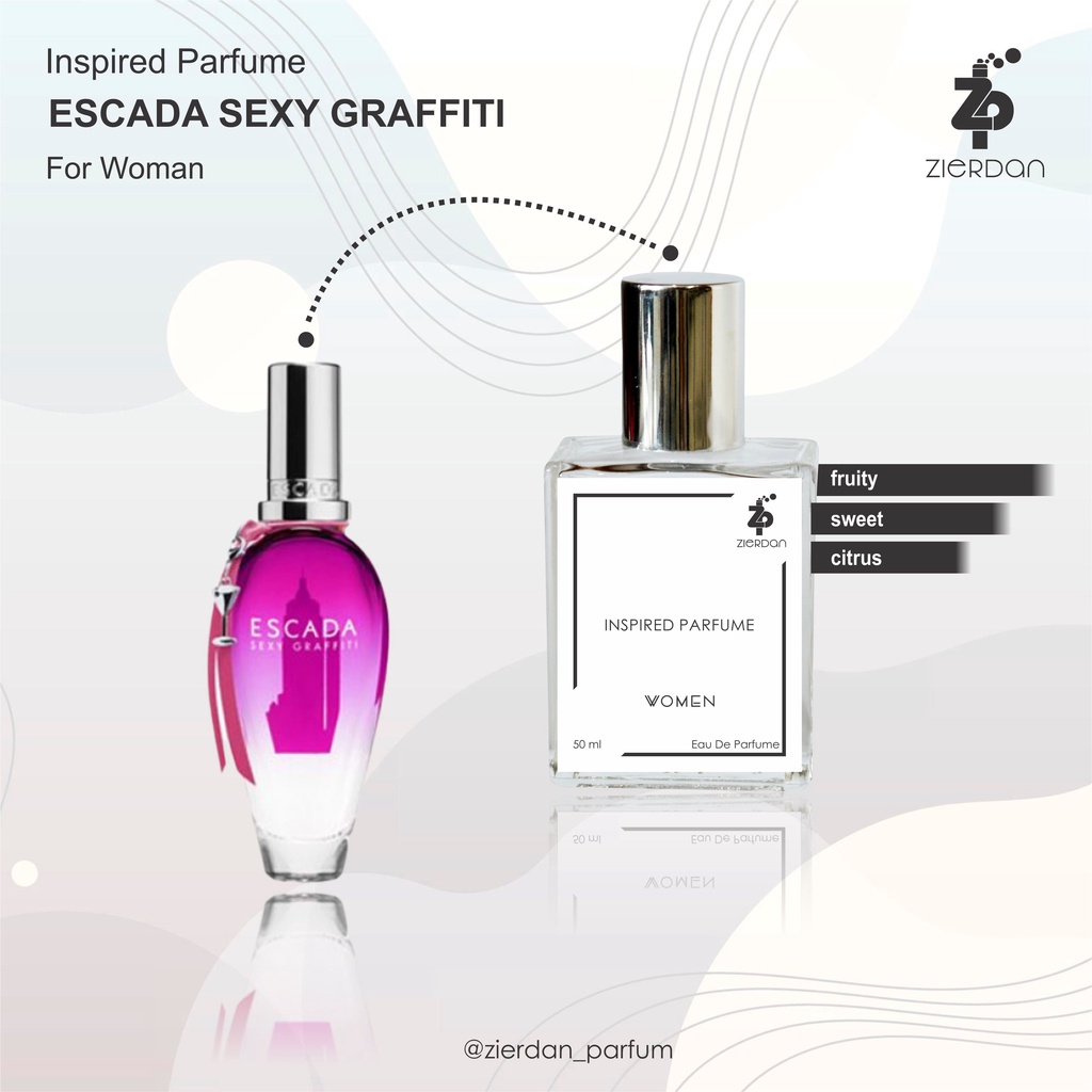 Zierdan Inspired Parfum Escada Sexy Graffiti Parfume Farfum Minyak Wangi Tahan Lama Wanita Cewek