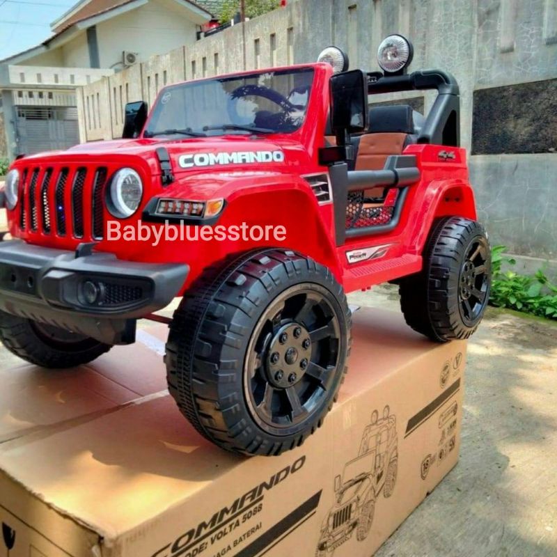 Jual Mainan Mobil Aki Anak Jeep Commando SHP Volta 5088 | Shopee Indonesia
