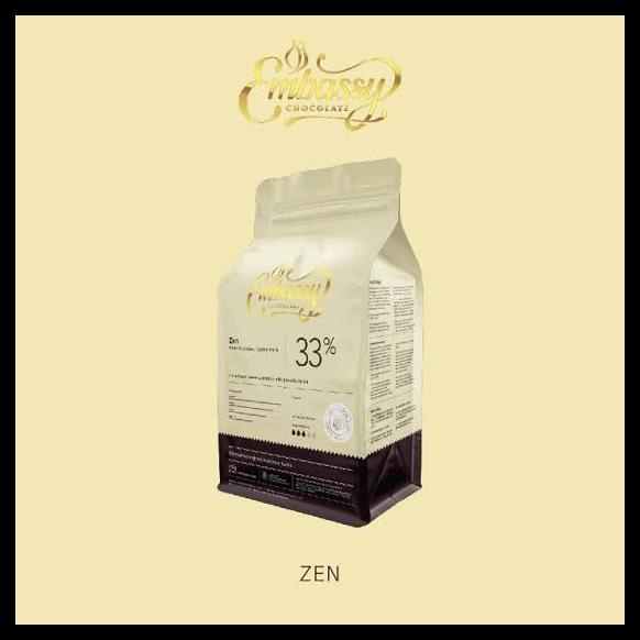 

TERBARUU!! Embassy Chocolate - Zen 33% White Couverture Chocolate 2,5 kg SALE