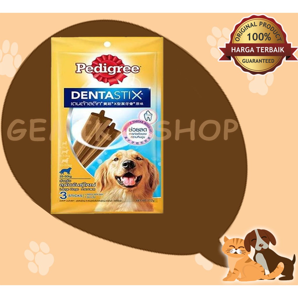 Cemilan Anjing Denta Stix Anjing large 112 GR dog 25-50kg