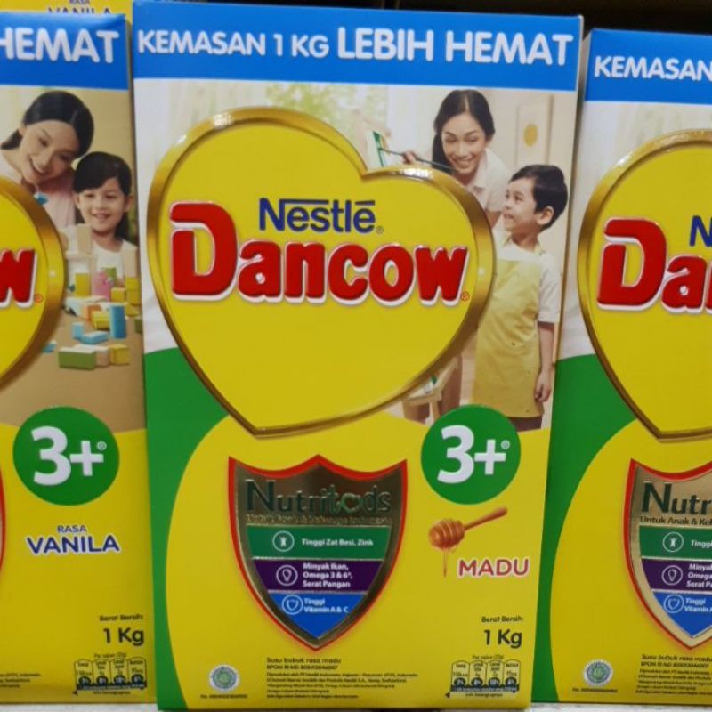 Dancow 3+ 1kg Rasa Madu / Vanila