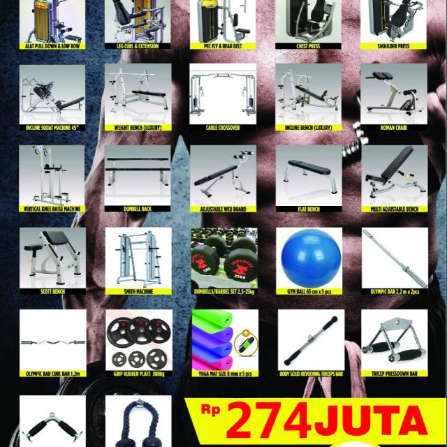 Paketan Peralatan Fitness dan Gym