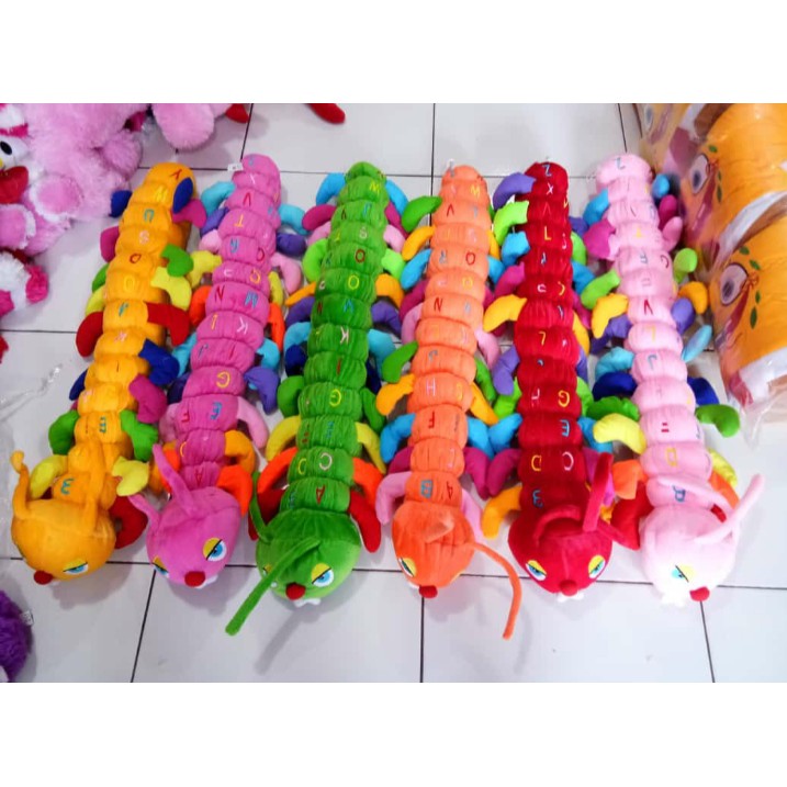 Boneka Binatang Kaki Seribu Lucu / Animal Doll / Boneka Alfabet
