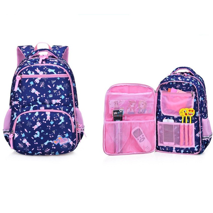 ( zwq ) Tas Sekolah Anak Perempuan / Tas Sekolah Import Anti Air / Tas Ransel Anak Sekolah Impor Berkualitas TA004