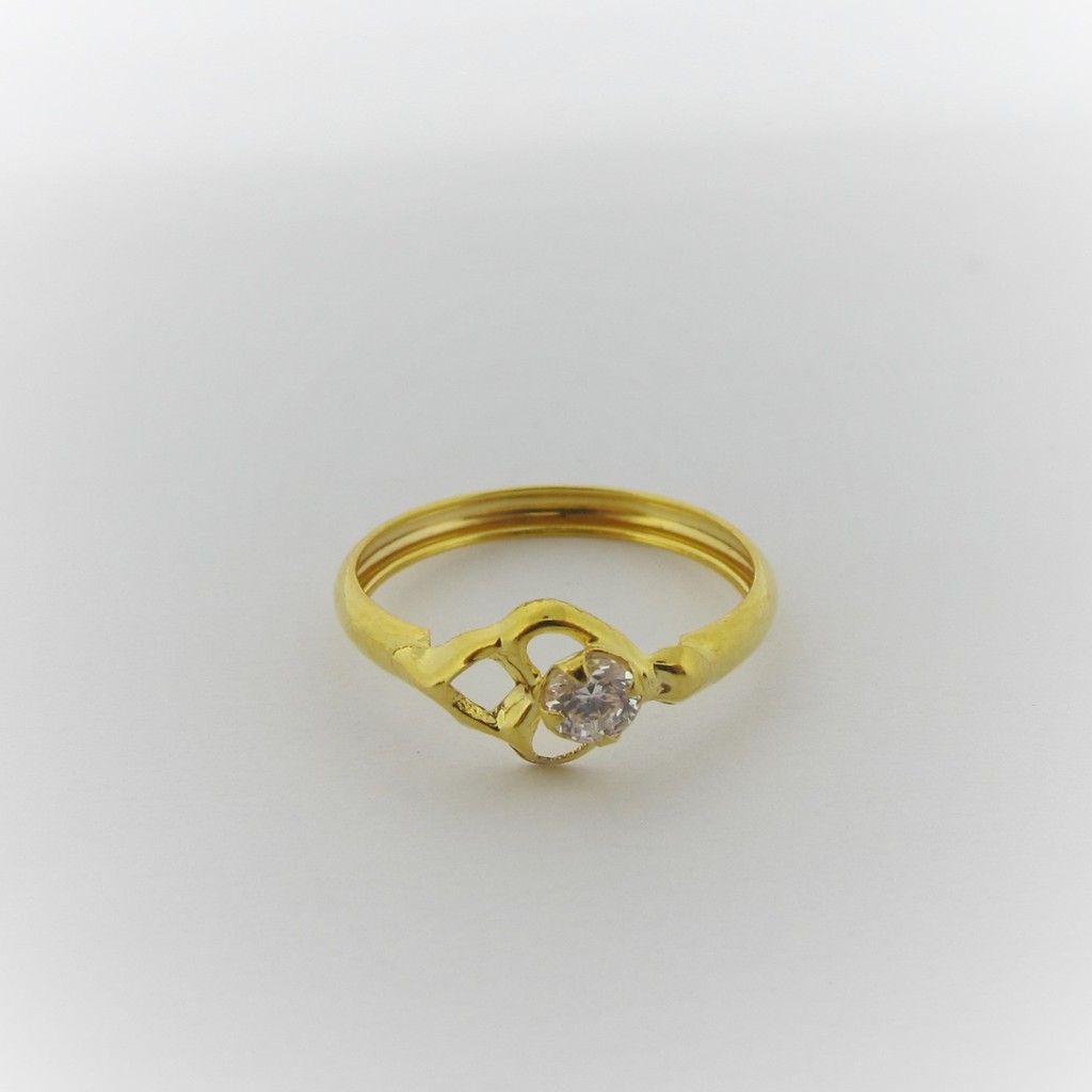 Cincin anak dan dewasa emas asli kadar 700 70% 22 0,5 gr z selisih merica petir solitaire 11 12 13 14 15 16 17 18