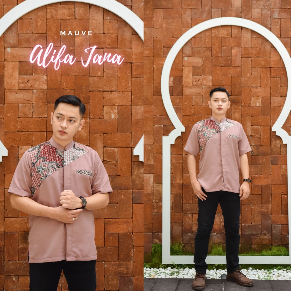 Baju Atasan Pria Baju Koko Alifa Batik