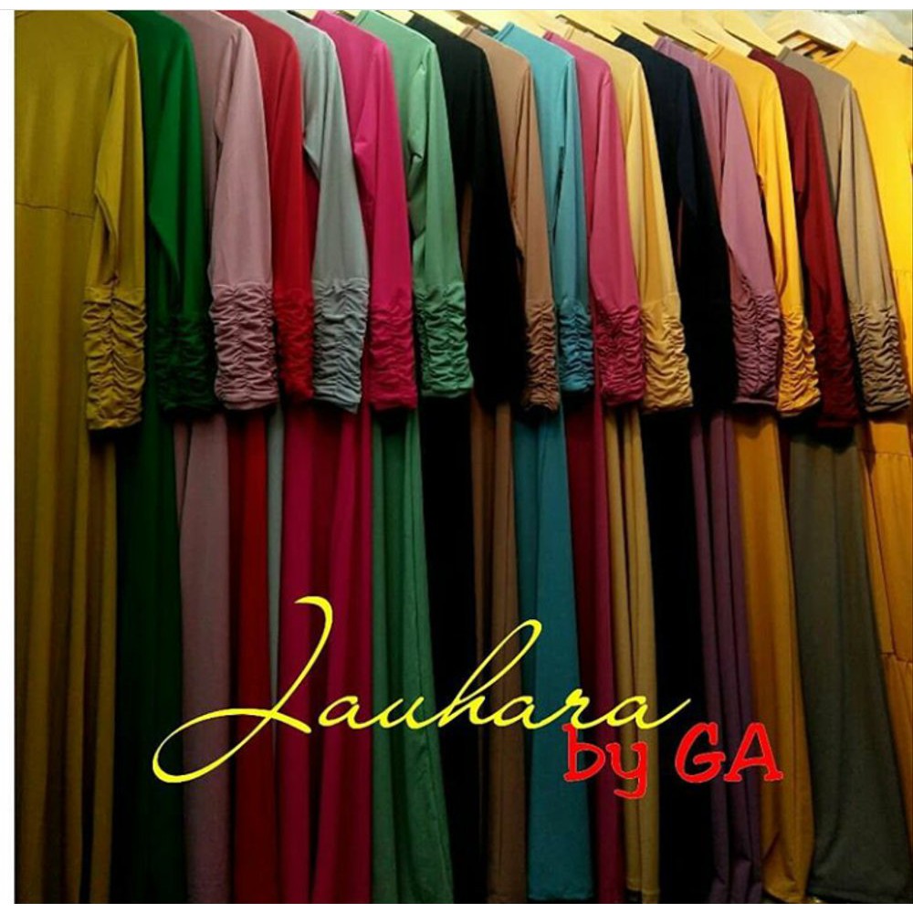 Unik gamis syari jersey super model jauhara Berkualitas