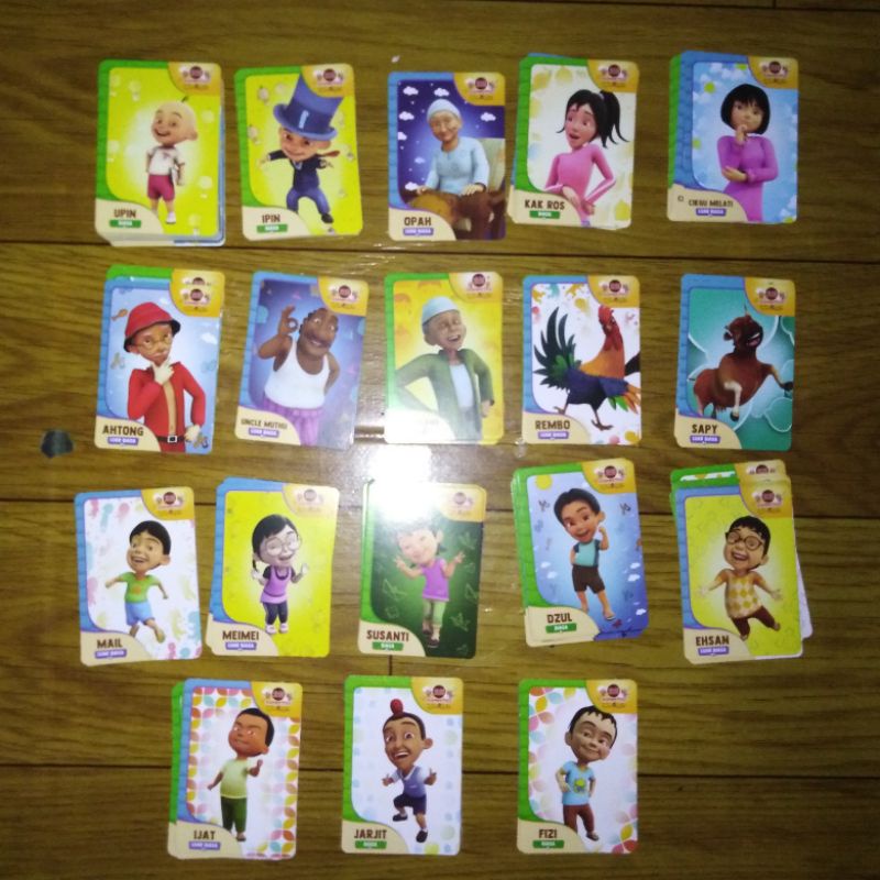 Kartu AR Choki Choki Karakter Upin dan Ipin