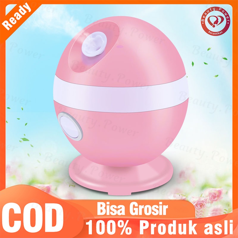 Nano Ionic Kabut Steamer Wajah Panas Kabut Pelembab 70ML Tangki Besar Wajah Sprayer Humidifier DIY Steamer Wajah Dalam cleaning (Merah Muda)